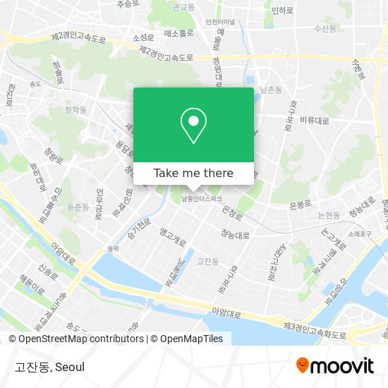 고잔동 map