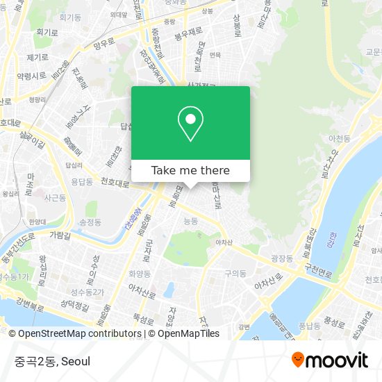 중곡2동 map