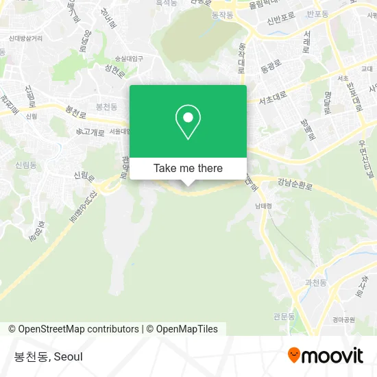 봉천동 map