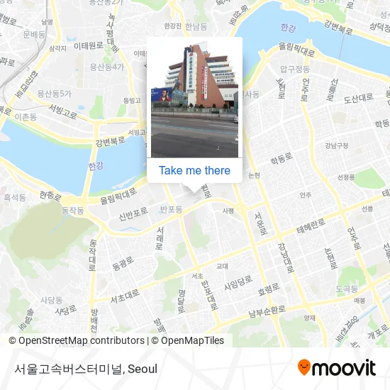 서울고속버스터미널 map