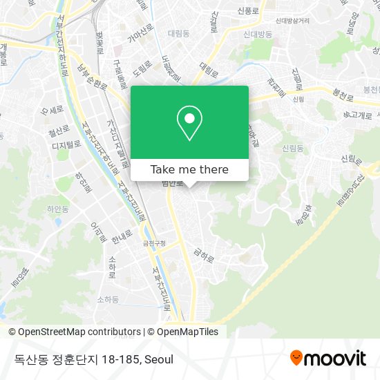 독산동 정훈단지 18-185 map