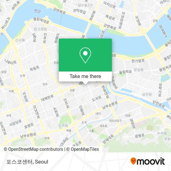포스코센터 map