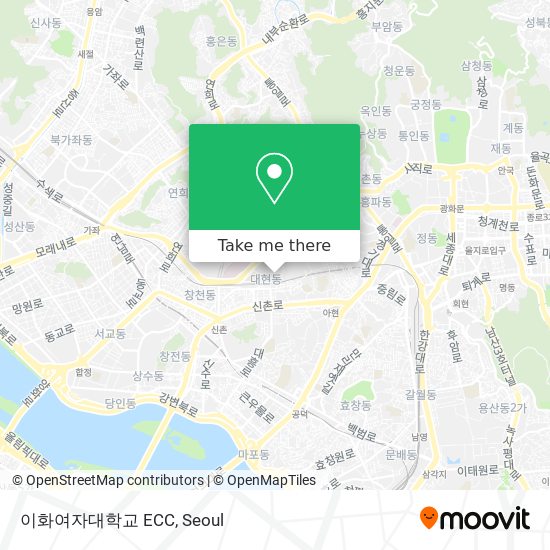 이화여자대학교 ECC map