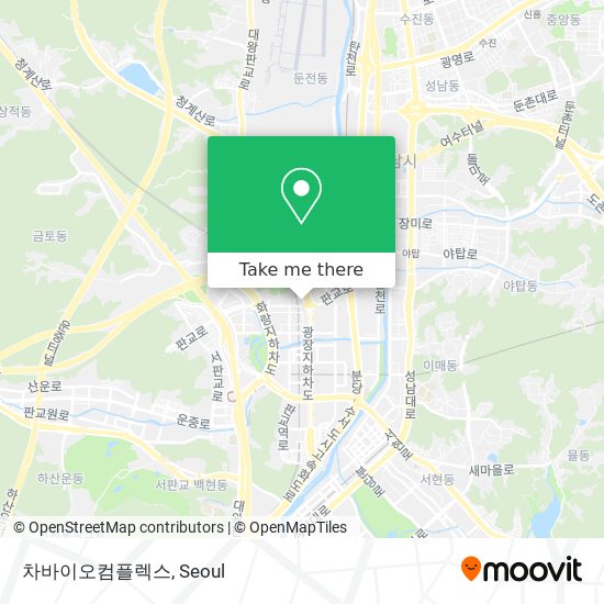 차바이오컴플렉스 map