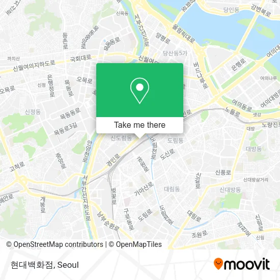 현대백화점 map