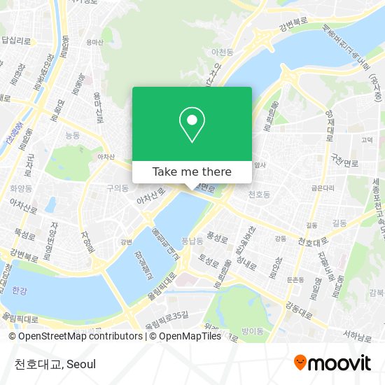 천호대교 map