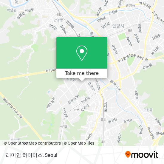 래미안 하이어스 map