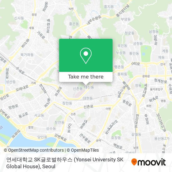 연세대학교 SK글로벌하우스 (Yonsei University SK Global House) map