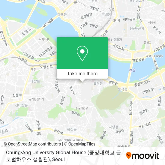 Chung-Ang University Global House (중앙대학교 글로벌하우스 생활관) map