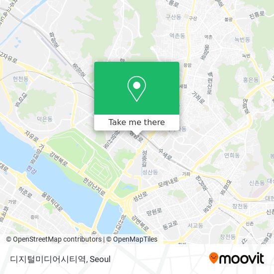 디지털미디어시티역 map