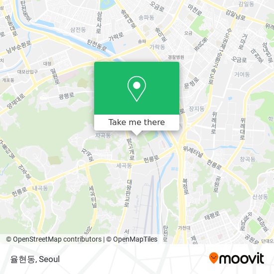 율현동 map