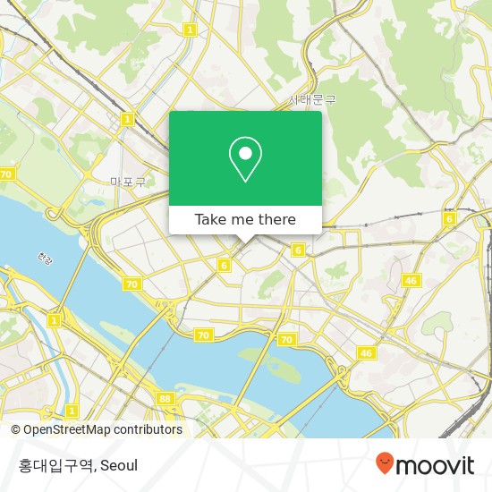 홍대입구역 map