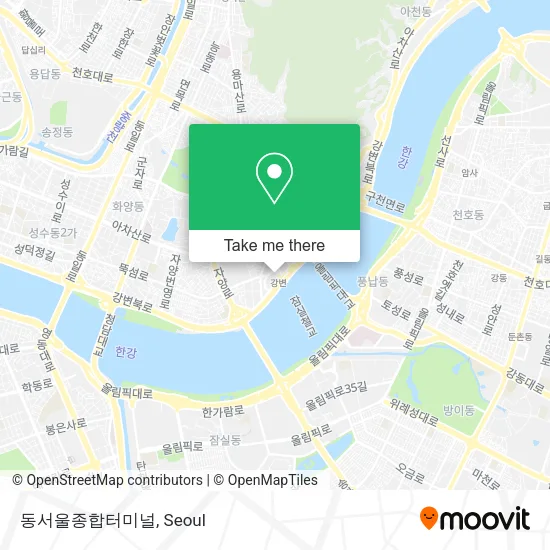 동서울종합터미널 map