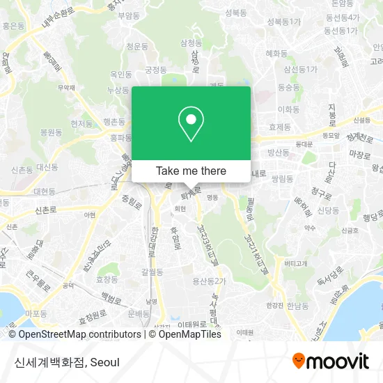 신세계백화점 map