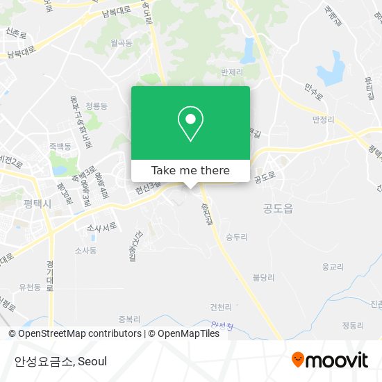 안성요금소 map