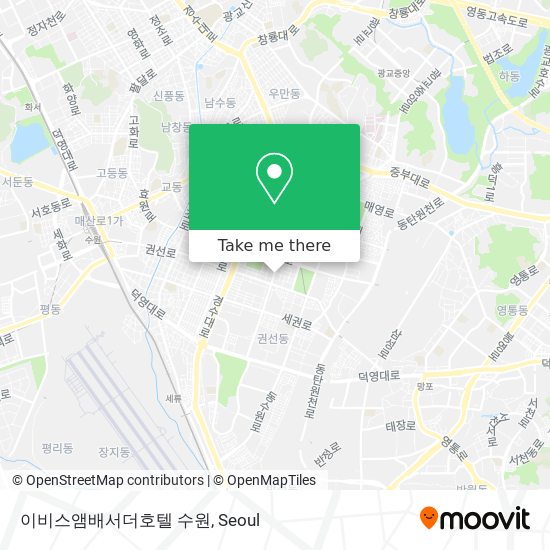 이비스앰배서더호텔 수원 map