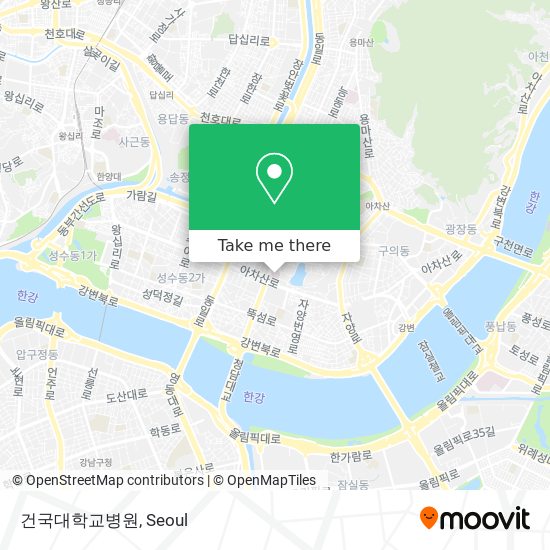 건국대학교병원 map
