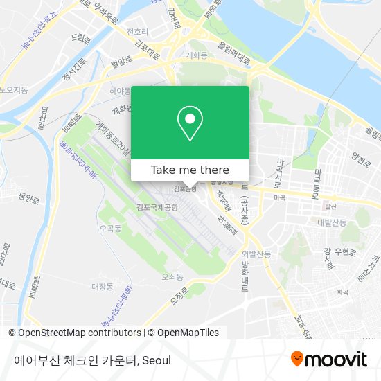 에어부산 체크인 카운터 map