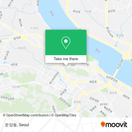운양동 map