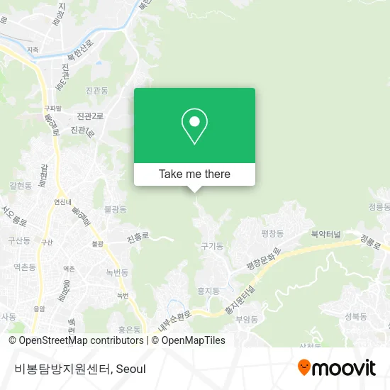 비봉탐방지원센터 map