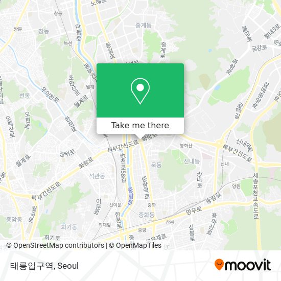 태릉입구역 map