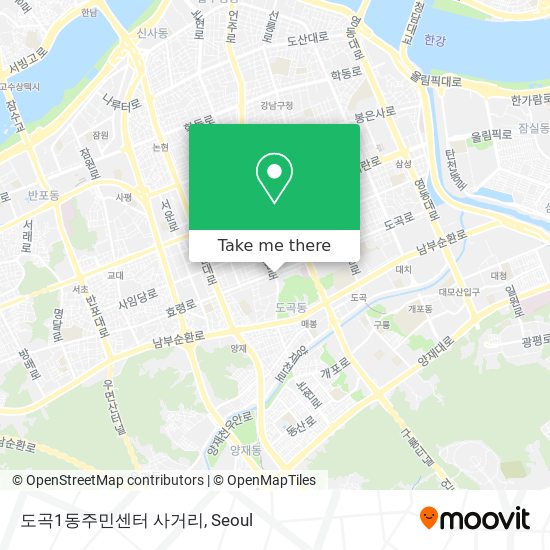 도곡1동주민센터 사거리 map