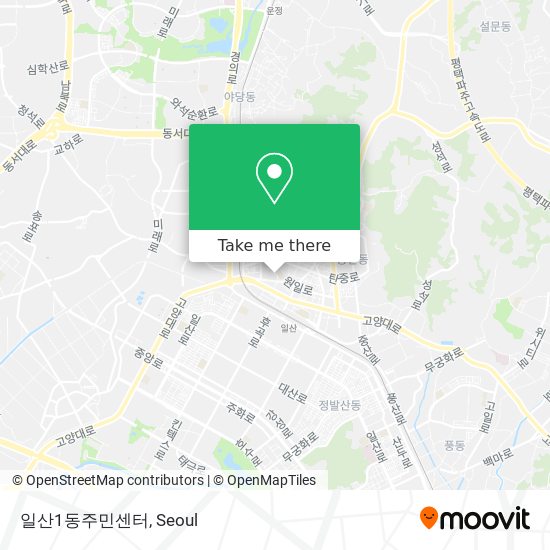 일산1동주민센터 map