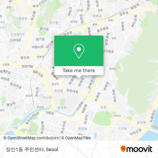 장안1동 주민센터 map