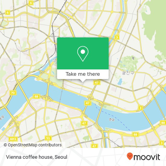 Vienna coffee house map