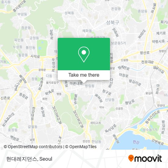 현대레지던스 map