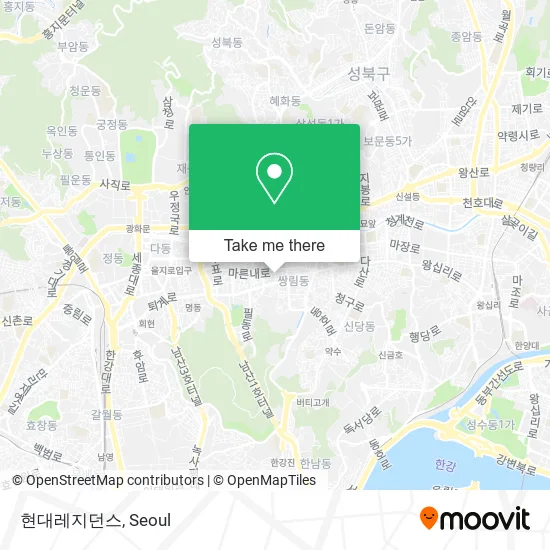 현대레지던스 map