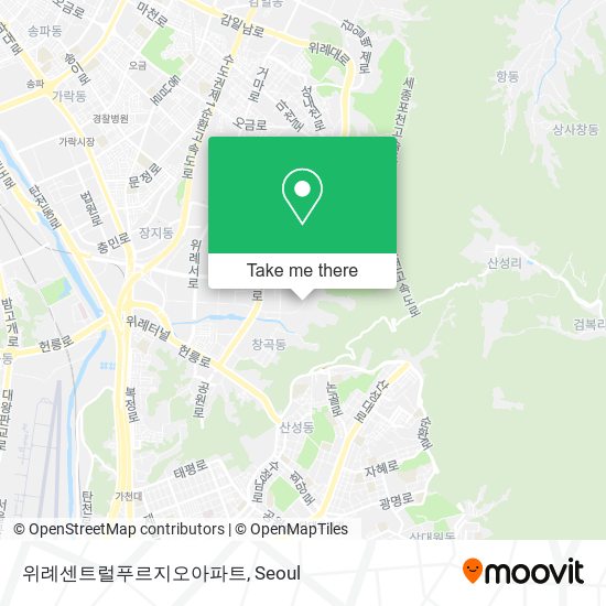 위례센트럴푸르지오아파트 map