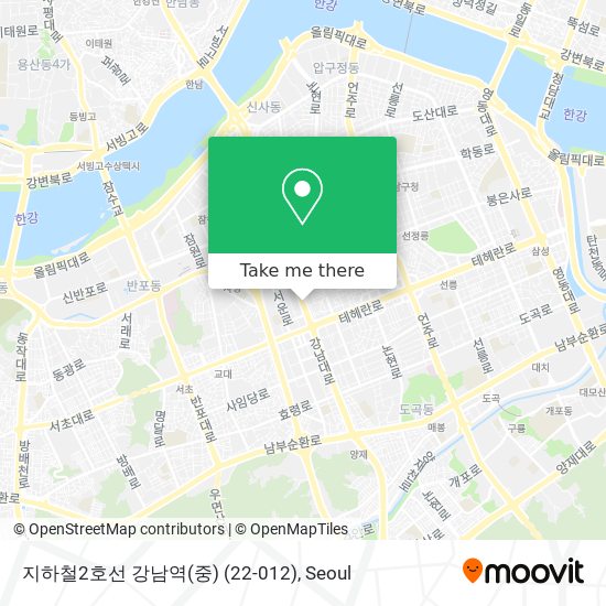 지하철2호선 강남역(중) (22-012) map