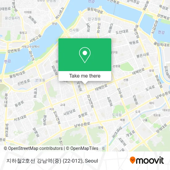 지하철2호선 강남역(중) (22-012) map