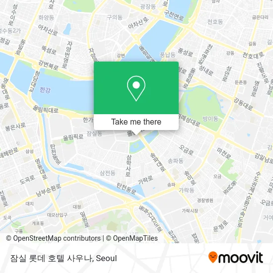 잠실 롯데 호텔 사우나 map