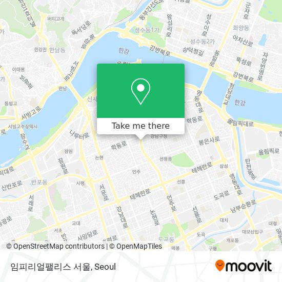 임피리얼팰리스 서울 map