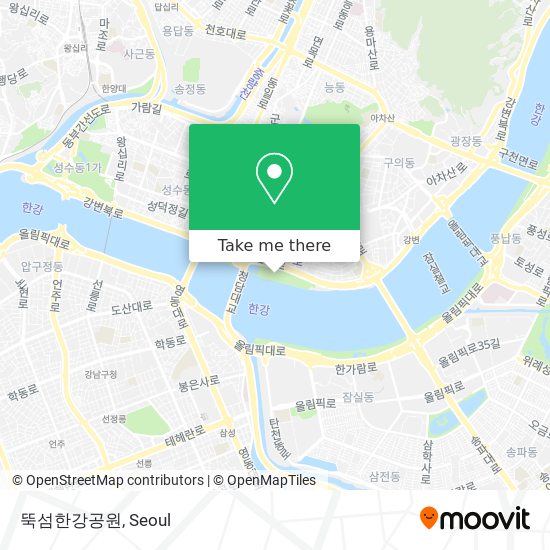 뚝섬한강공원 map