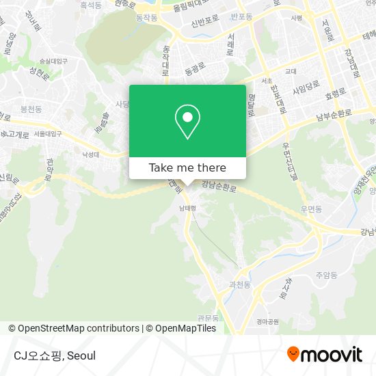CJ오쇼핑 map