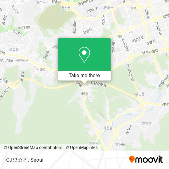 CJ오쇼핑 map
