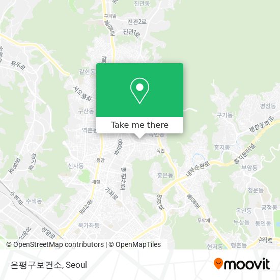 은평구보건소 map