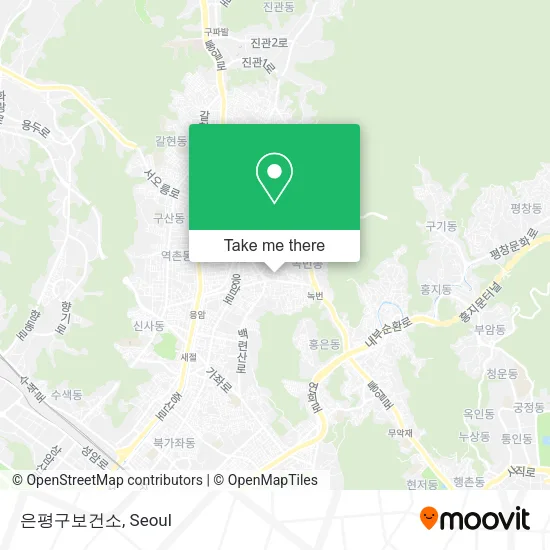 은평구보건소 map