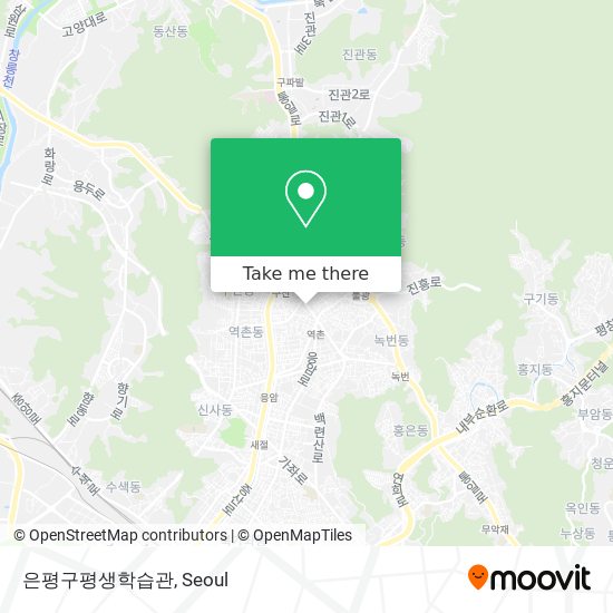 은평구평생학습관 map