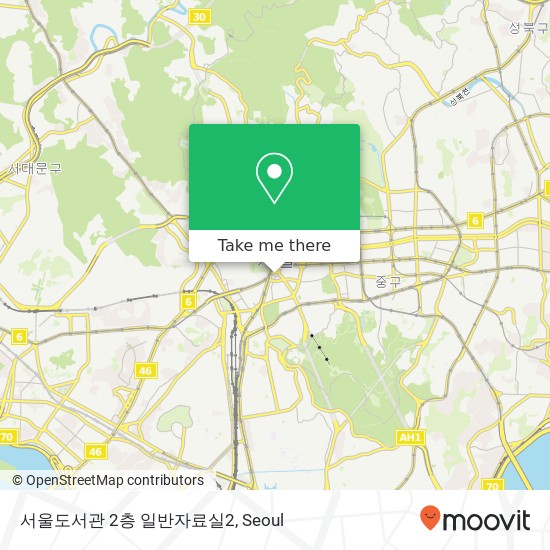 서울도서관 2층 일반자료실2 map