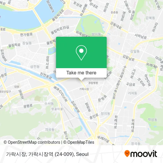 가락시장, 가락시장역 (24-009) map