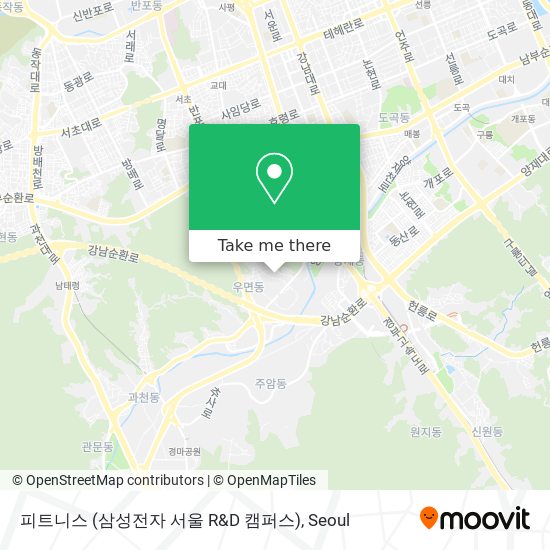 피트니스 (삼성전자 서울 R&D 캠퍼스) map