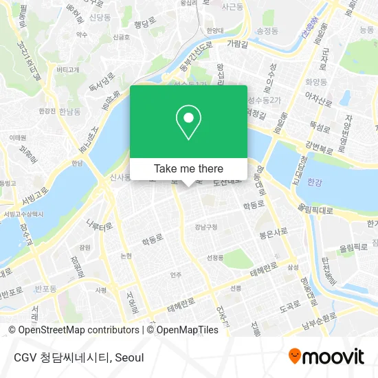 CGV 청담씨네시티 map