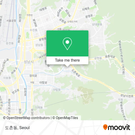 도촌동 map
