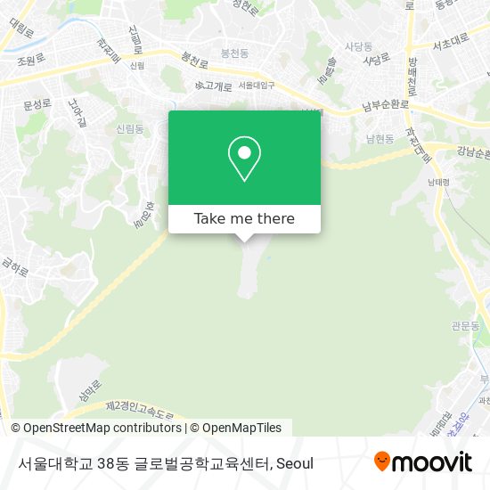 서울대학교 38동 글로벌공학교육센터 map