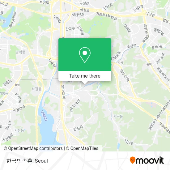 한국민속촌 map