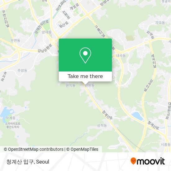 청계산 입구 map